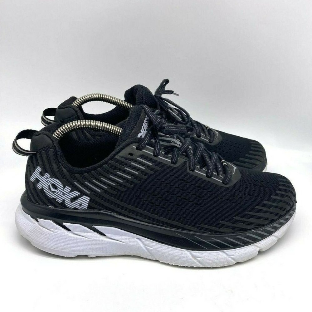 Hoka One One Clifton 5 Womens Running Shoes Black